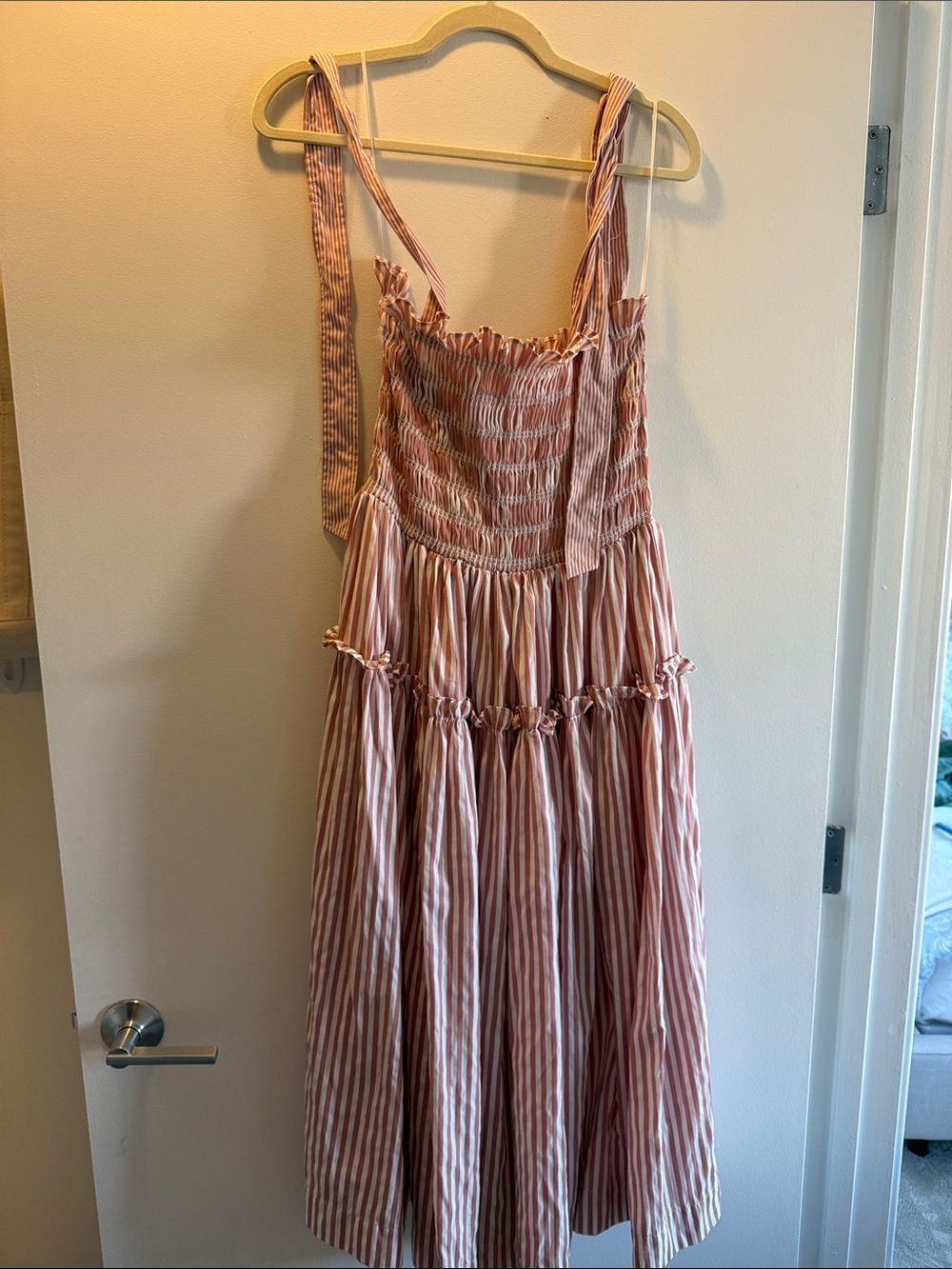 En Saison pink stripe dress